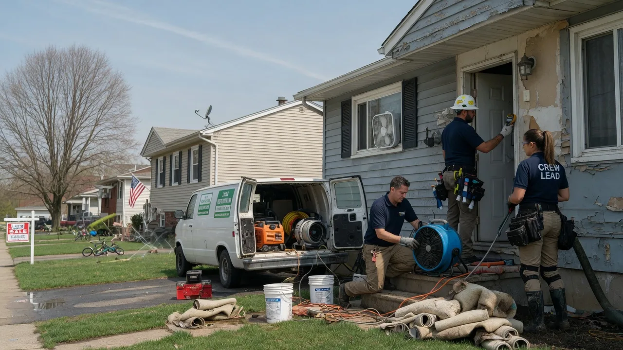 Flood Cleanup in Green Valley, WI near me
